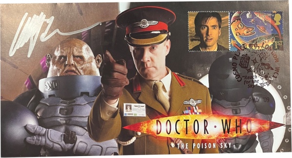 Doctor Who 2008 Series 4 Episode 5 The Poison Sky Collectors Stamp Cover Signed RUPERT HOLLIDAY-EVANS